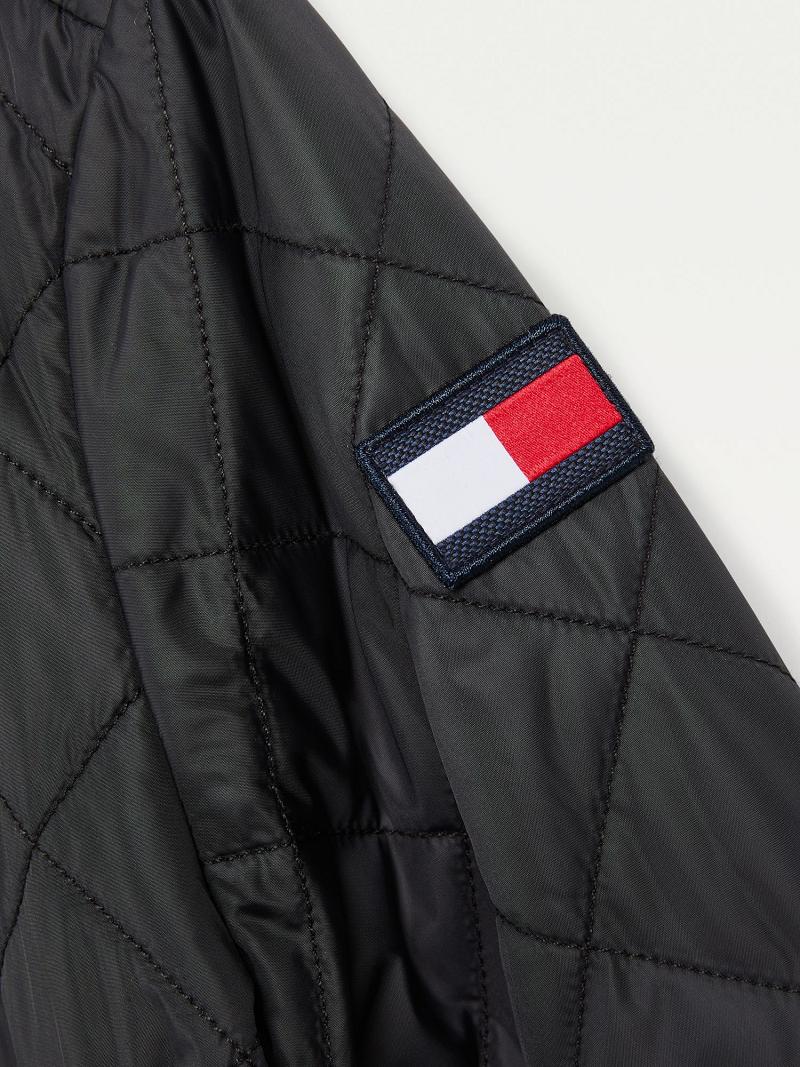 Fiú Tommy Hilfiger Quilted Kabát Szürke | HU 2126HAP